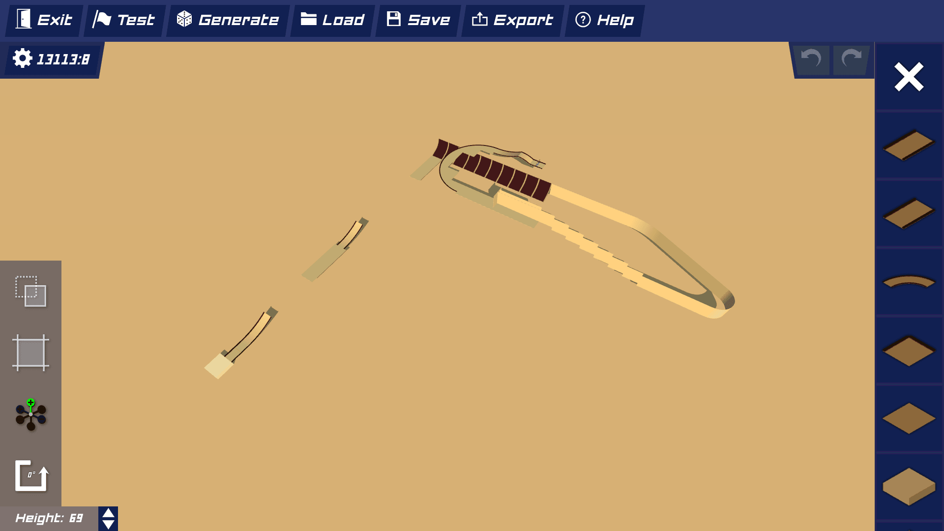 13113:8 - Technical custom racing track