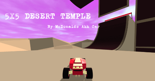 5X5 Desert Temple - RPG Tracks, Technical custom racing track