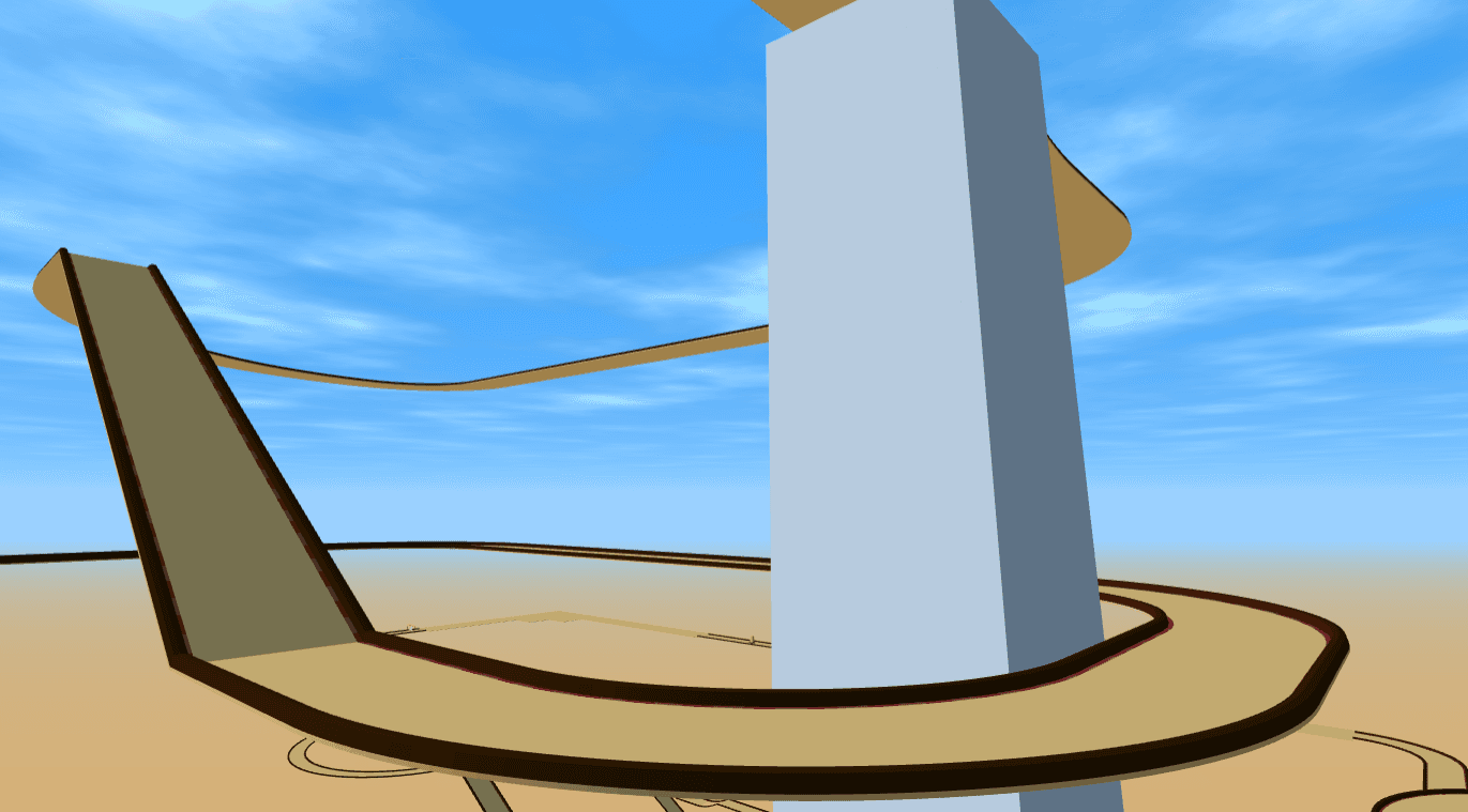 Pillar of Sand - Practice Tracks, Technical custom racing track
